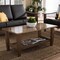 Baxton Studio Pierce Mid-Century Modern Walnut Finished Brown Wood Coffee Table 125-6898 - alternate 2